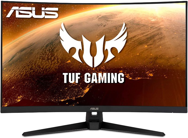 Photo 1 of ASUS TUF Gaming 32" 2K HDR Curved Monitor (VG32VQ1B) - WQHD (2560 x 1440), 165Hz (Supports 144Hz), 1ms, Extreme Low Motion Blur, Speaker, FreeSync Premium, VESA Mountable, DisplayPort, HDMI
