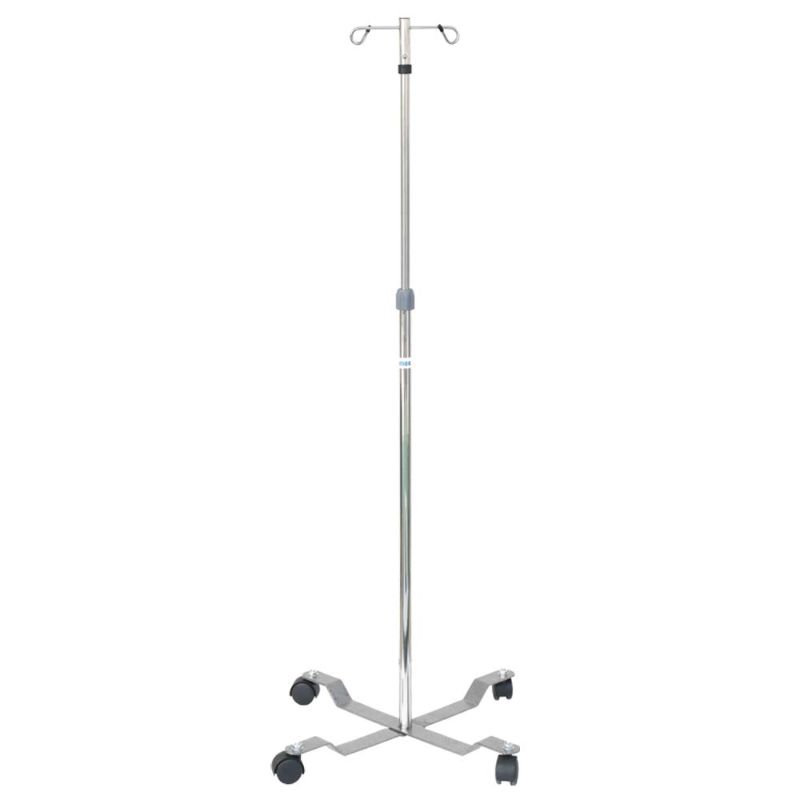 Photo 1 of Konmee IV Poles IV Stands 2 Hook 4 Legs Portable Rolling with Stainless Steel Adjustable Height
