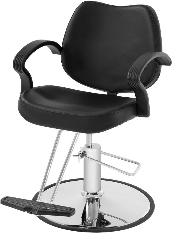 Photo 1 of BestSalon Styling Heavy Duty Hydraulic Pump Beauty Shampoo Barbering Chair for Hair Stylist Women Man, Black
