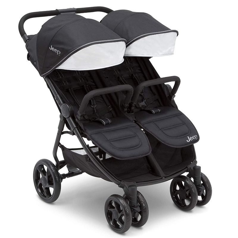 Photo 1 of Jeep Destination Ultralight Side x Side Double Stroller, Midnight (Black)
