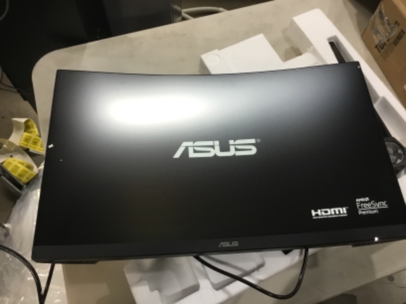 Photo 2 of ASUS TUF Gaming 27" 2K HDR Curved Monitor (VG27WQ1B) - WQHD (2560 x 1440), 165Hz (Supports 144Hz), 1ms, Extreme Low Motion Blur, Speaker, FreeSync Premium, VESA Mountable, DisplayPort, HDMI , BLACK