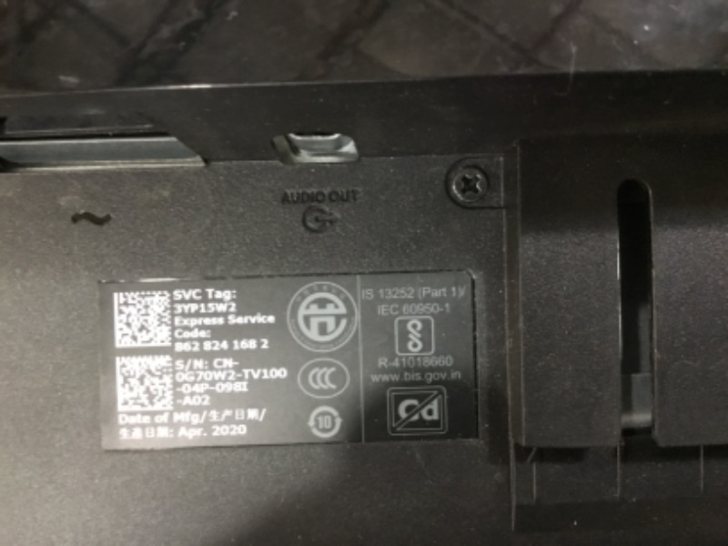 Photo 1 of Dell SE2-417HGX 23.6 Inch TN, Anti-Glare, LED-Backlit Gaming Monitor (Black), 1 MS Reponse Time, FHD (Full HD 1920 x 1080) at 60 Hz, Thin Bezel, 2xHDMI, VGA, Tilt and AMD Radeon FreeSync, 24