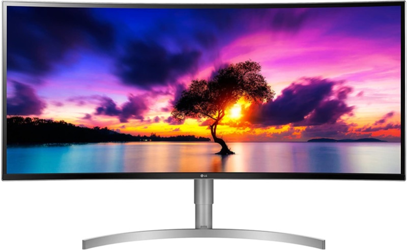 Photo 5 of LG 38WK95C-W 38-Inch Class 21:9 Curved UltraWide WQHD+ Monitor with HDR 10 (2018)