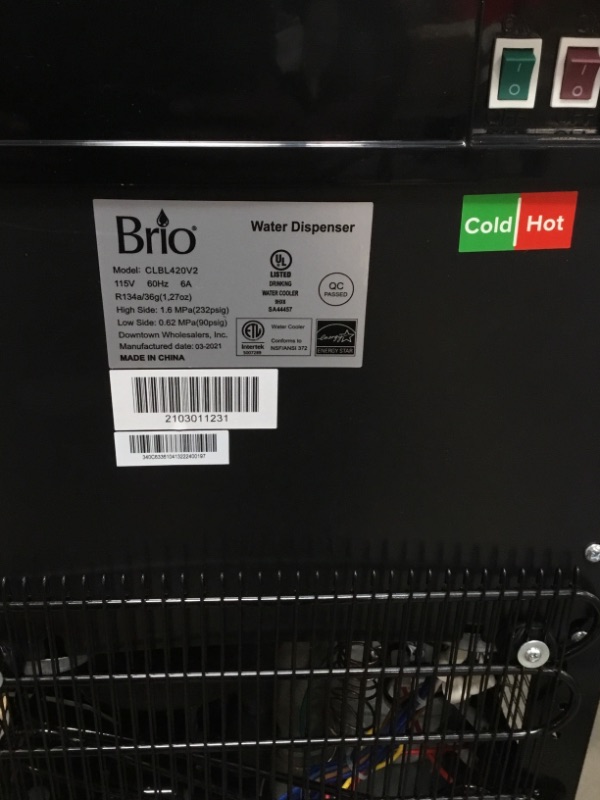 Photo 1 of Brio Bottom Loading Cooler Water Dispenser Essential Series