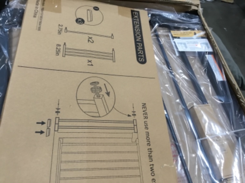 Photo 2 of Cumbor 40.6"Dog Gates for Stairs and Doorways, Extra Wide Dog Gate for The House,