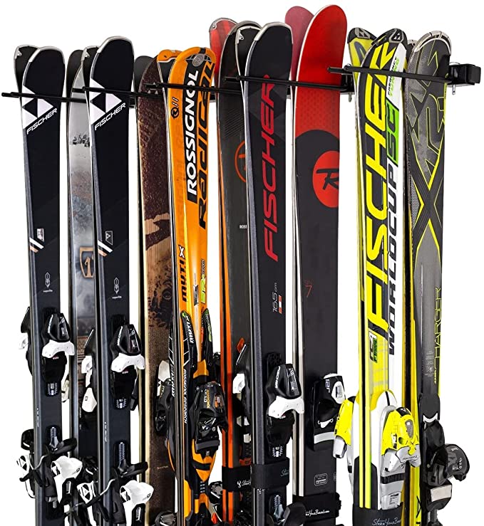 Photo 1 of StoreYourBoard Ski and Snowboard Wall Storage Rack, Holds 10 Pairs, Ski Wall