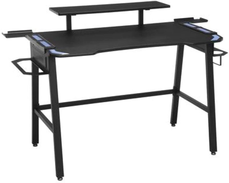 Photo 1 of RESPAWN RSP-1010 Gaming Computer Desk, 23.625" D x 52.625" W x 34.625" H, Blue
