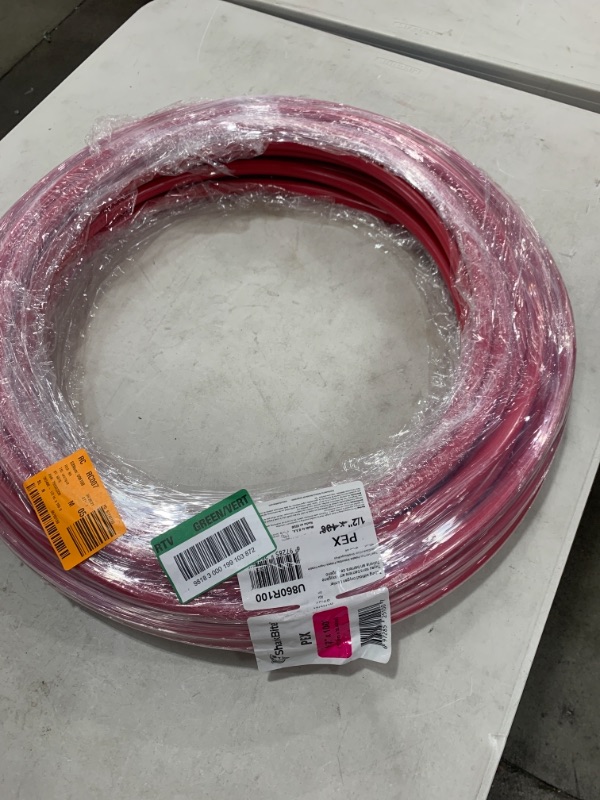 Photo 2 of 1/2 in. x 100 ft. Coil Red PEX-B Pipe