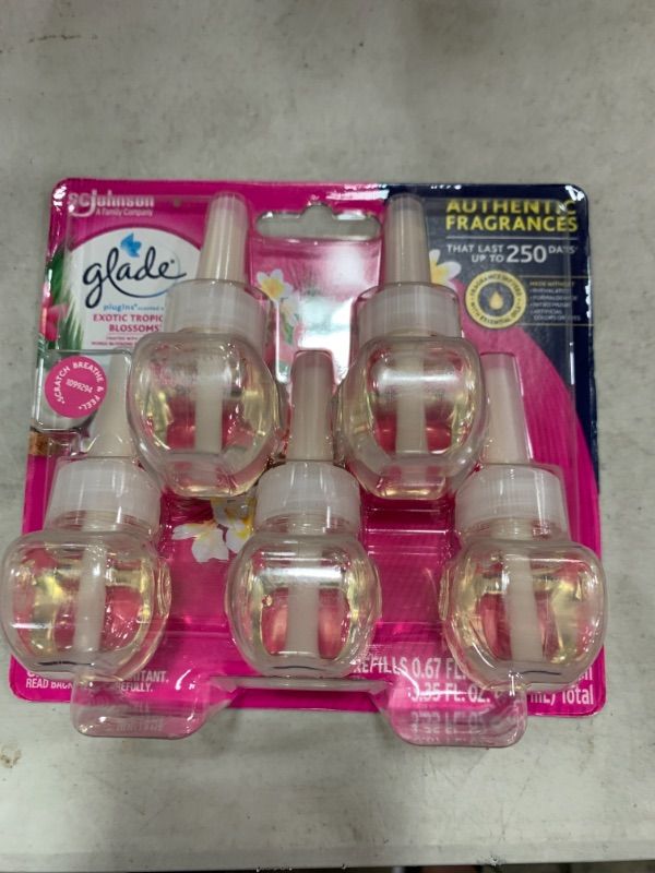 Photo 1 of 3.35 fl. oz. Exotic Tropical Blossoms Scented Oil Plug-In Air Freshener Refill (5-Count)
