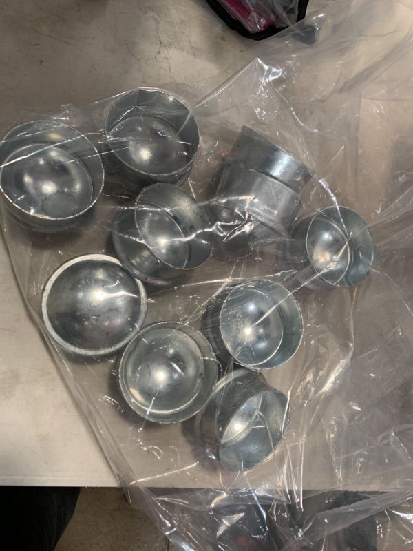 Photo 1 of 2-3/8" Chain Link Fence Post Cap - Use for 2-3/8" Outside Diameter Post/Pipe - Aluminum Chain Link Post Cap
