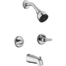 Photo 1 of Aragon 2-Handle 1-Spray Tub and Shower Faucet in Chrome (Valve Included)
