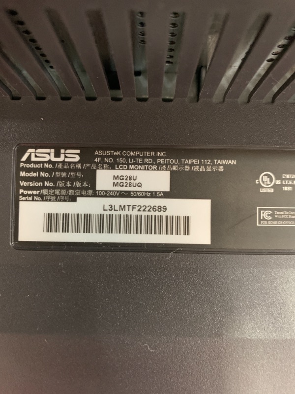 Photo 3 of Asus MG28UQ 28" 4K UHD LED LCD Monitor - 16:9 - Black