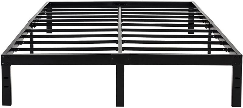 Photo 1 of 45MinST 14 Inch Reinforced Platform Bed Frame/3500lbs Heavy Duty/Easy Assembly Mattress Foundation/Steel Slat/Noise Free/No Box Spring Needed, California King
Missing hardware