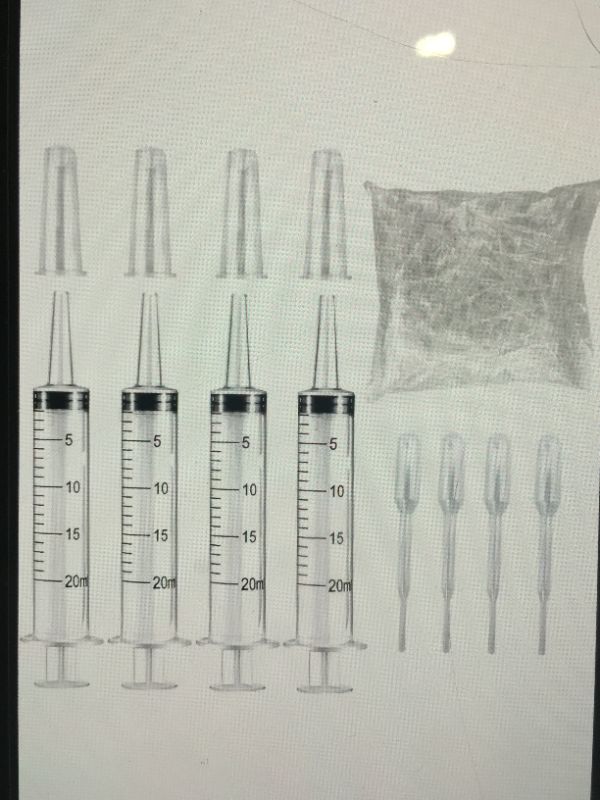 Photo 2 of 4 pack large plastic syringe for multiple uses 