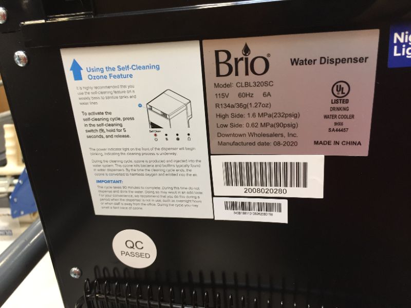 Photo 3 of brio Freestanding Bottom Loading Electric Water Cooler with Hot and Cold Temperature Options