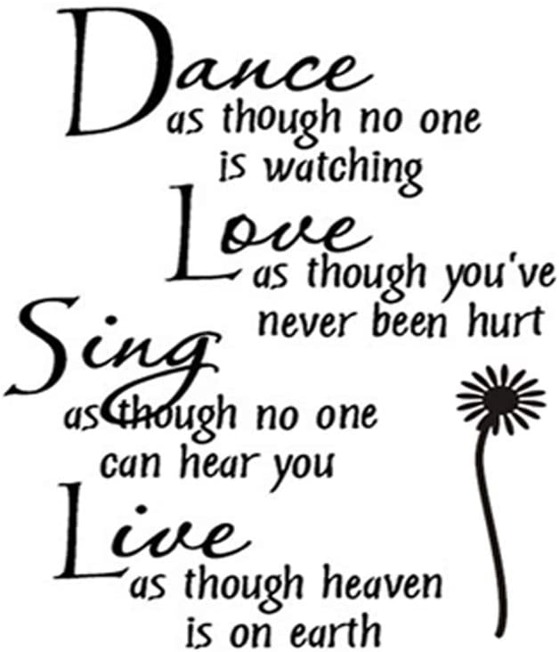 Photo 1 of 2PACK--Dance Love Sing Live Wall Decal Removable Wall Sticker Home Decor Quote