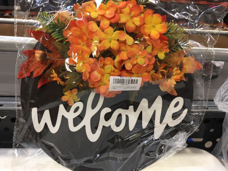 Photo 1 of Fall Wreaths for Front Door Decor Hello Welcome Sign for Front Door Spring Summer