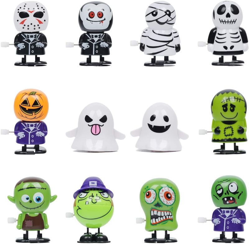 Photo 1 of Babigo Mini  Halloween Wind Up Toys 12 PCS, Halloween Props Trick Toy, Goody Bag Filler, Supply for Party Favors, Clockwork Toy for Party Favors for Kids