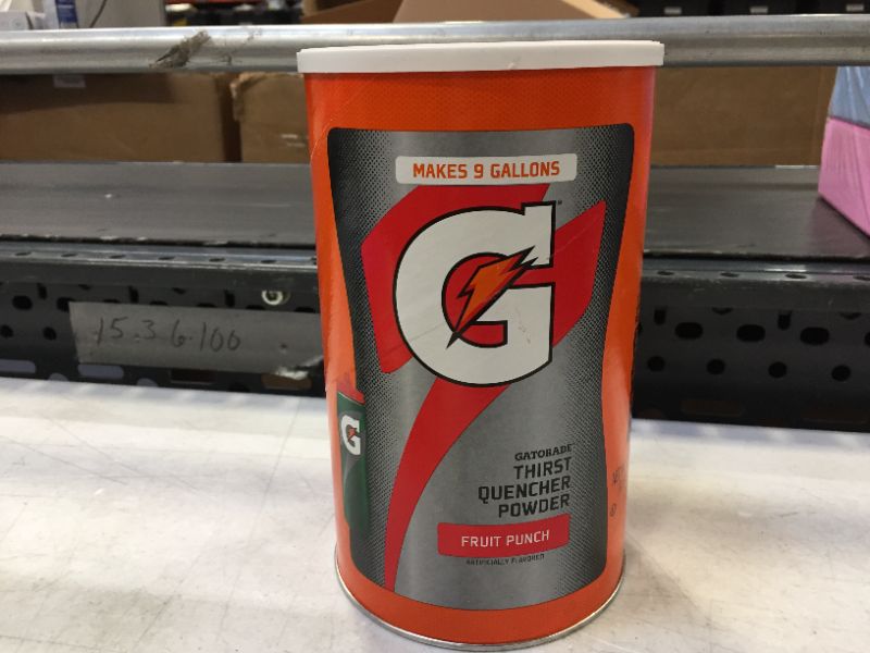 Photo 1 of Gatorade Thirst Quencher Powder Fruit Punch (4lbs) exp date12-2021