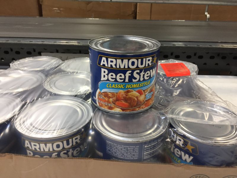 Photo 2 of Armour BeefStew Classic Homestyle 12pack 20oz   exp 05-5024