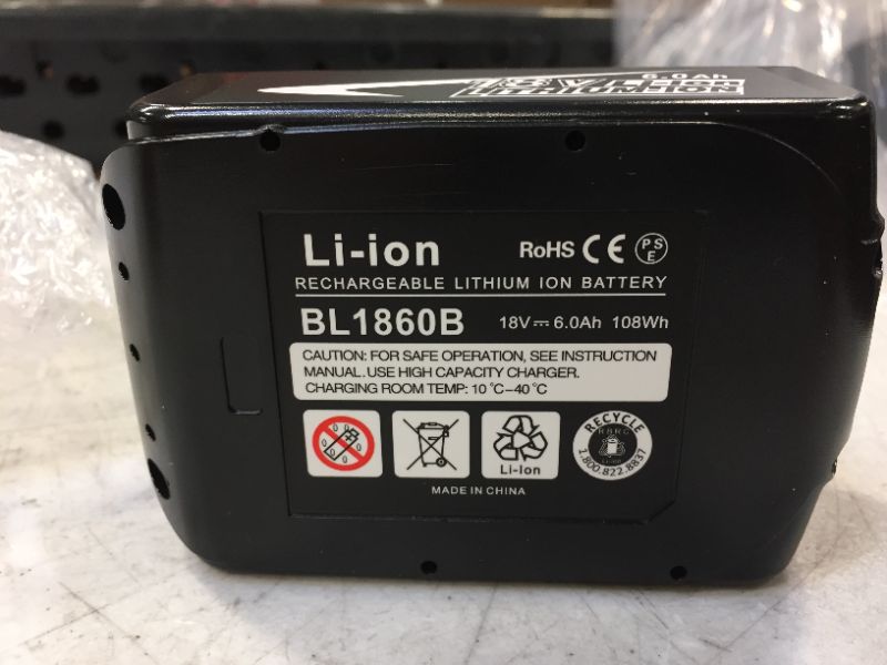 Photo 2 of  BL1860B Replacement Battery Compatible with Makita 18V Battery with LED Indicator 18 Volt LXT Battery BL1860 BL1850 BL1850B BL1840 BL1840B BL1830