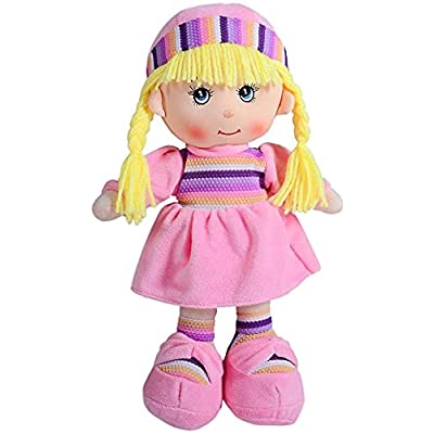 Photo 1 of Small Plush Baby Doll with Yellow Pigtails, 14'' Sweetheart Cozy Cuddle Soft Baby Doll for Kids,
