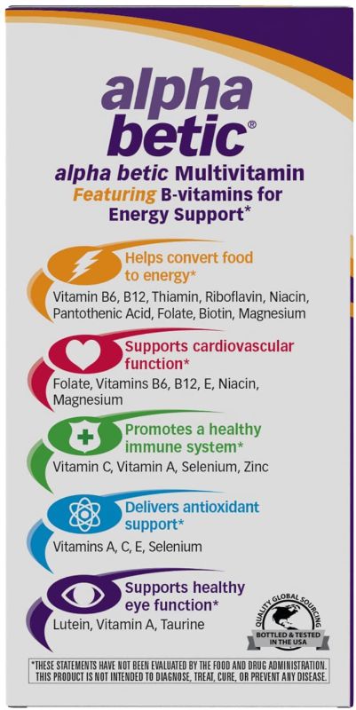 Photo 1 of Nature's Way Alpha betic® Multivitamin, Energy Support  30tablets  exp date 09-2023