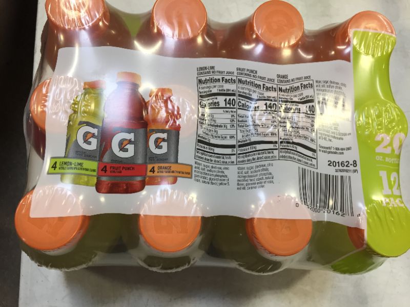Photo 2 of 12pack 20oz Gatorade Thirst Quencher variety flavors  exp date 09-2021