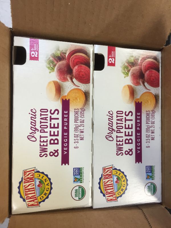 Photo 2 of Earth's Best Sweet Potato & Beets Puree Pouch 3.5 Ounce 12 pouches