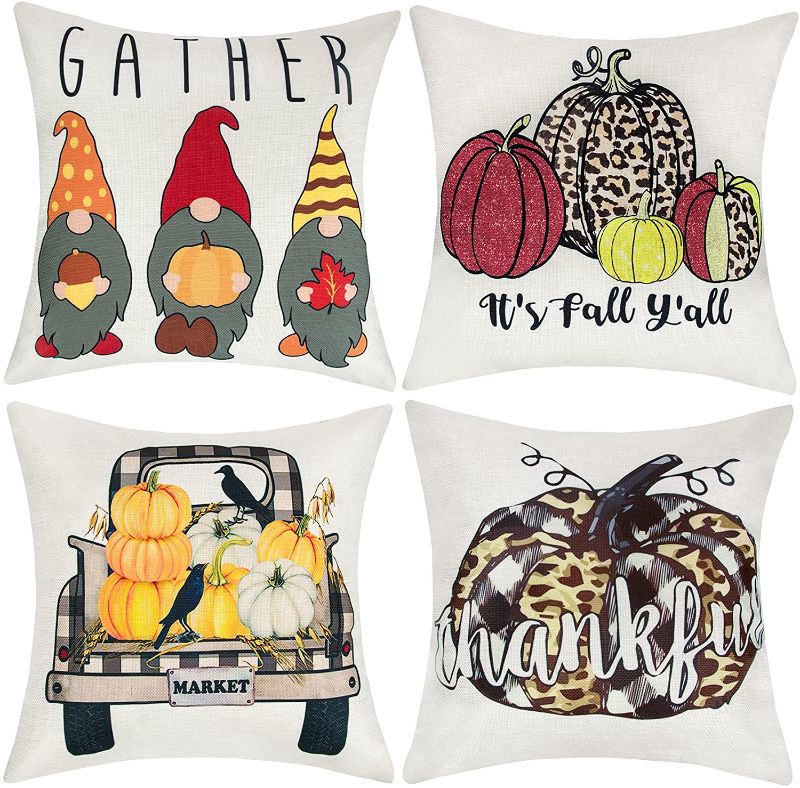 Photo 1 of 2 PACK Fall Pillow Covers 18x18 Set of 8 in total 