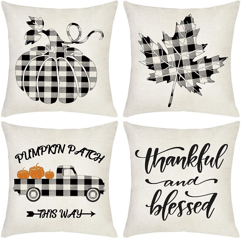 Photo 1 of 2 PACK Fall Pillow Covers 18x18 Set of 8 in total 