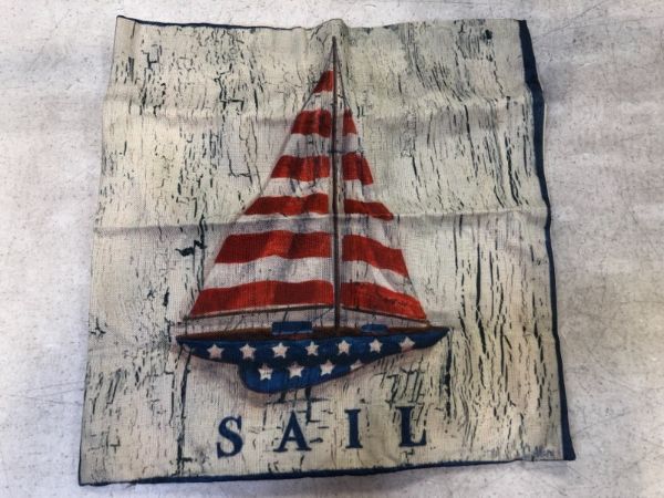 Photo 1 of 4 PACK -SAIL BOAT PILLOW CASES SIZE 17 IN X 17 IN