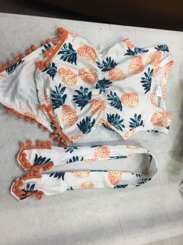 Photo 2 of Baby Girl's Sleeveless Fruit Rompers Newborn Size 3-6 mo