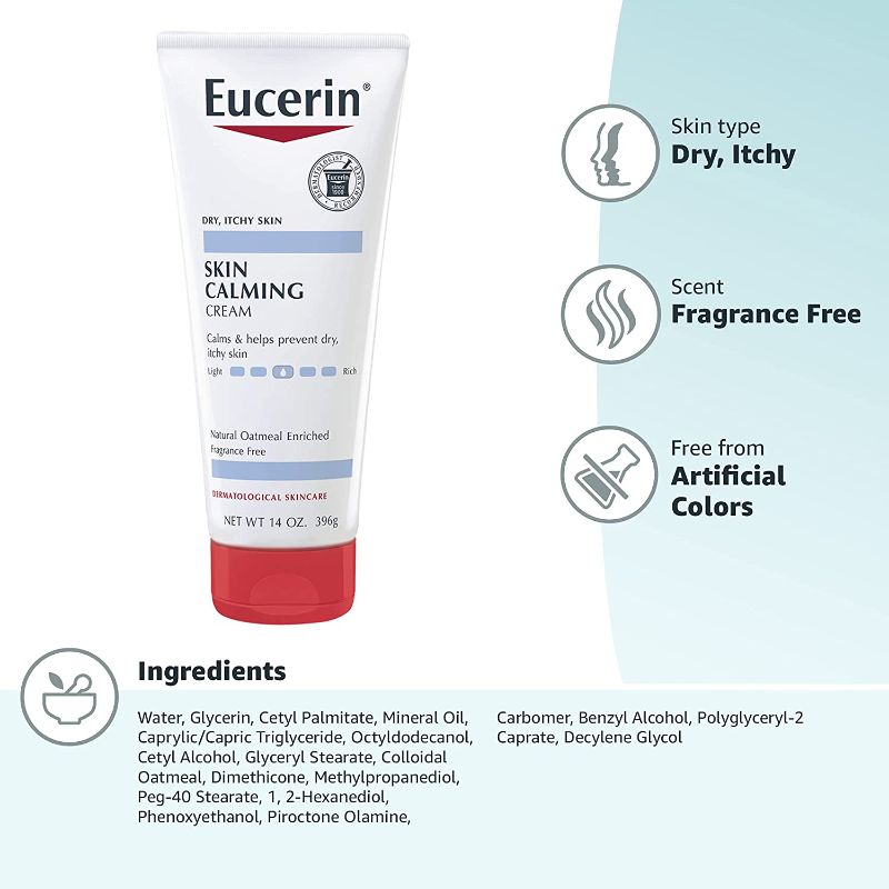 Photo 1 of Eucerin Skin Calming Natural Oatmeal Enriched Creme 14 oz
