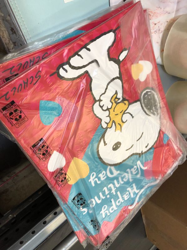 Photo 2 of 2 pack Snoopy Woodstock Valentine's Day Gift Bags Peanuts Hallmark w Tissue  
