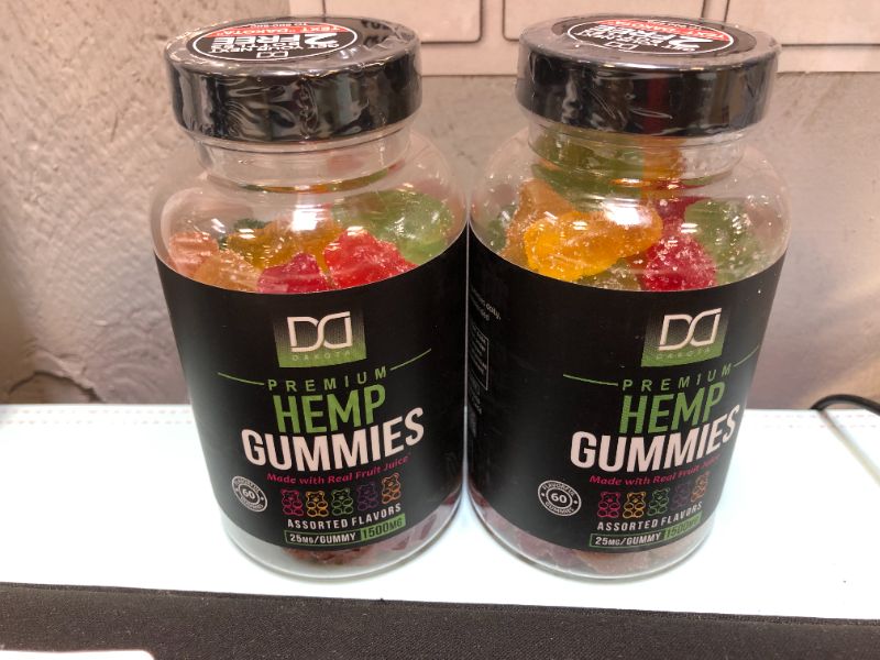 Photo 2 of Hemp Gummies for Calm Sleep Stress Relief Aid Mood Focus Inflammation, Extra Strength Supplement Vitamin Chewable for Adults, Natural Hemp Oil Gummy Bear. exp 08-2022
