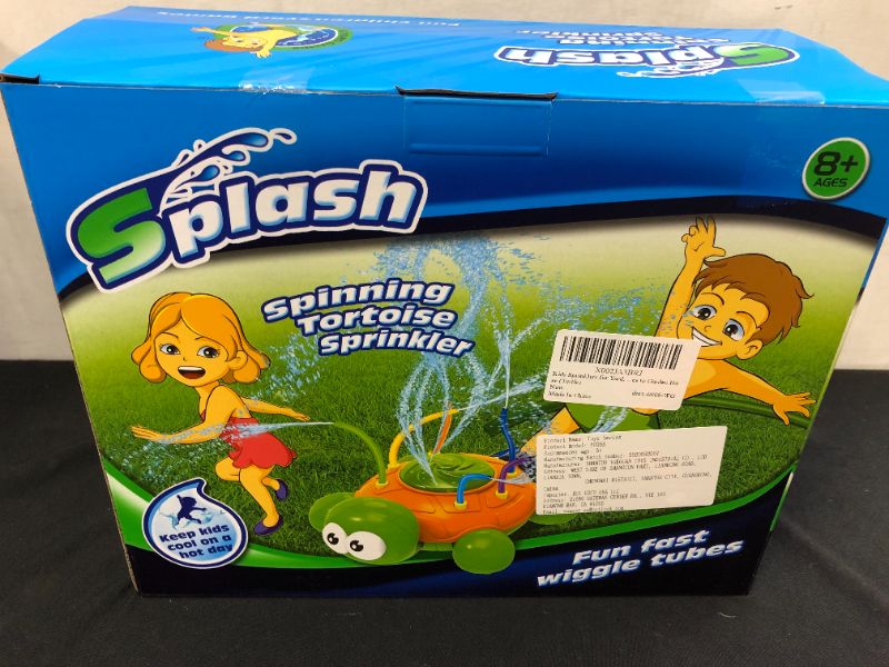 Photo 1 of Chuchik Outdoor Water Spray Sprinkler for Kids and Toddlers - Backyard Spinning Turtle  