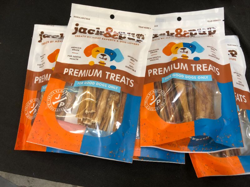 Photo 1 of 5 pack Jack&Pup 6-Inch Premium Grade Odor Free Bully Sticks Dog Treats 
