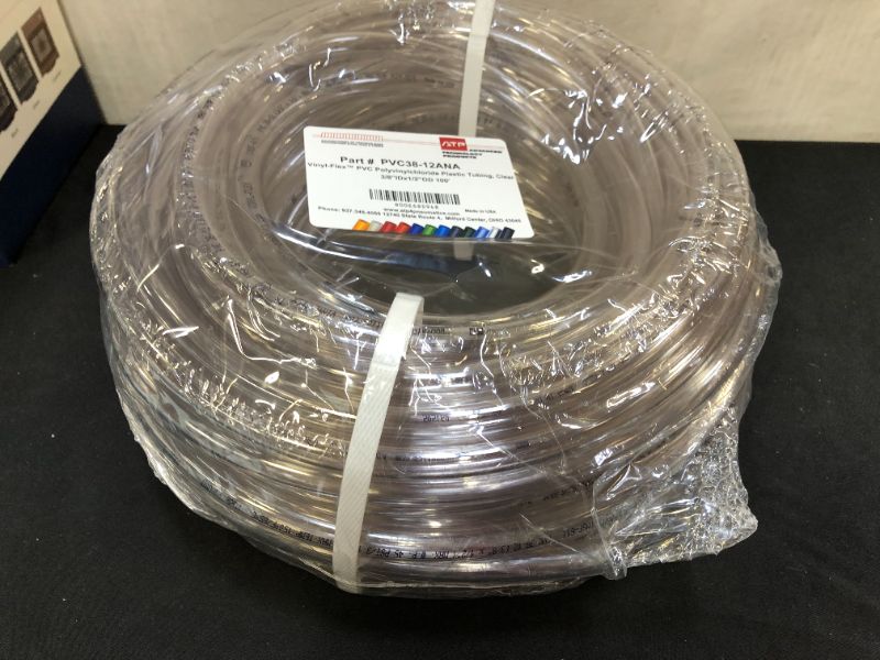 Photo 2 of ATP Vinyl-Flex PVC Food Grade Plastic Tubing 3/8" x 1/2" 100ft