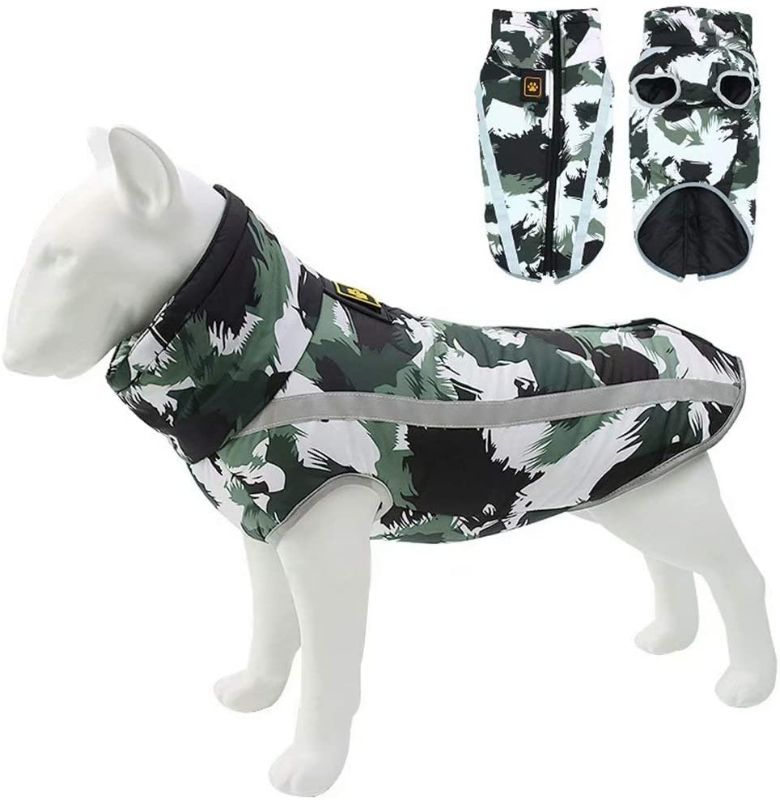Photo 1 of 4xl BATTILO HOME Reflective Dog Cold Weather Coat Dog Jacket Windproof Pet Clothes for Small Medium Large Dog
