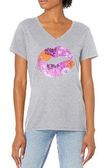 Photo 1 of Hanes Women’s Short Sleeve Graphic V-neck Tee SIZE XL 

