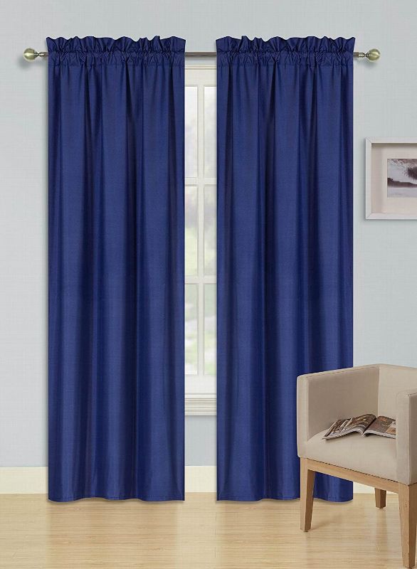 Photo 1 of Yakamok Room Darkening Navy Blue Blackout Curtains for Bedroom