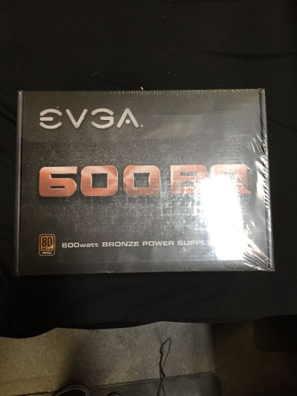 Photo 2 of EVGA 600 BQ BQ 80 Plus Bronze Semi Modular 600W Power Supply