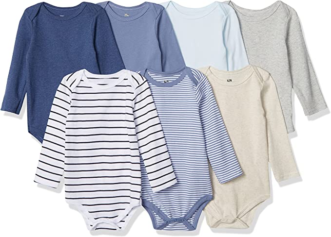 Photo 1 of Hudson Baby Unisex Baby Cotton Long-Sleeve Bodysuits, SIZE 24 MOS 7PK