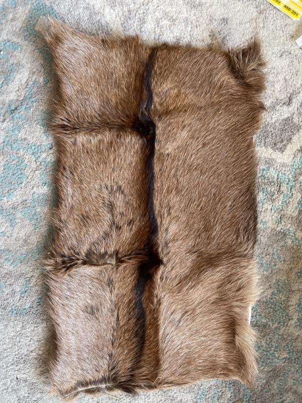 Photo 1 of Asuprui Deer Pillow Cover Fur Pillow Cowhide Pillow Case Farmhouse Deer Couch Pillow Decorative Fur Throw Pillow Case for Bed, Sofa, 12x20 Inch (1 Piece)
