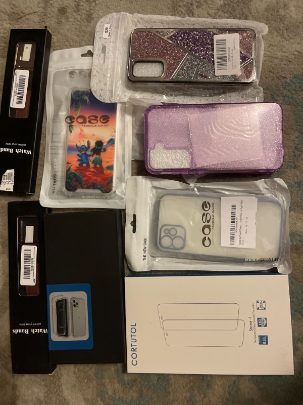 Photo 1 of BOX LOT OF MISC PHONE CASES 