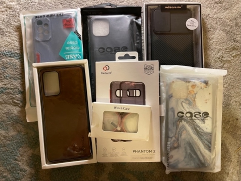 Photo 1 of Box Lot of Phone Cases and Watch Case