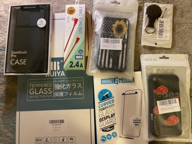 Photo 1 of Box Lot of Misc screen Protector/Phone Case/Cable 