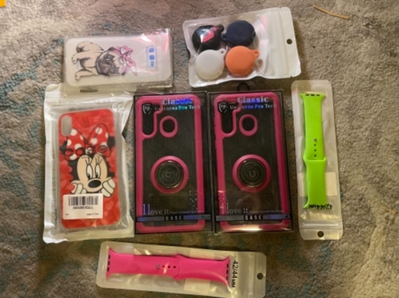 Photo 1 of Box Lot of Misc Phone Cases and Watch Bands 
