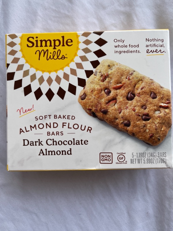 Photo 2 of Simple Mills Soft Baked Dark Chocolate Almond Bar, 5.99 Oz